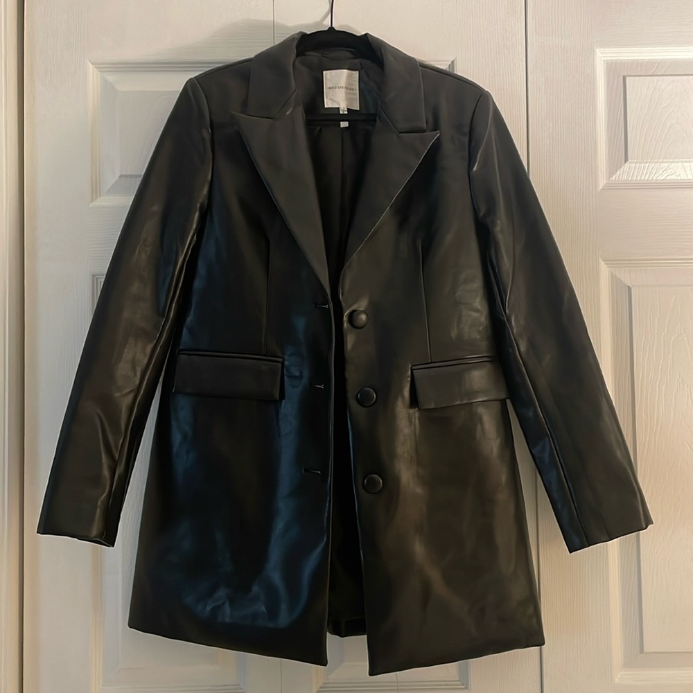 NWOT Anthropologie Avec Les Filles faux leather blazer